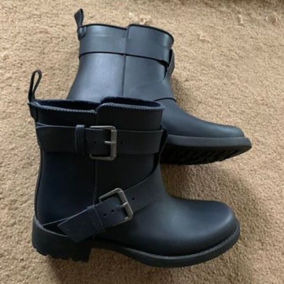 Gentle Souls Best Fun Size Women’s 6M Blue Rubber Boots - Picture 2 of 7